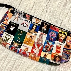 Vintage playboy magazine collage clutch